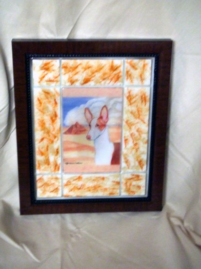 Ibizan Hound 8x10 Tile Picture