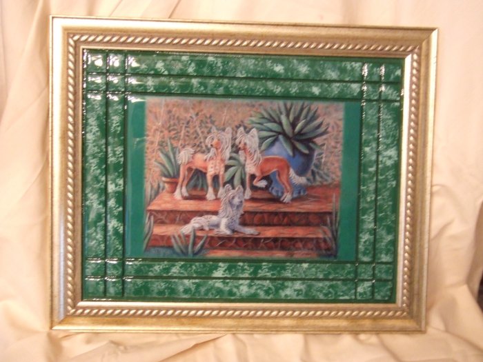 Chinese Crested 11x14 Tile Picture