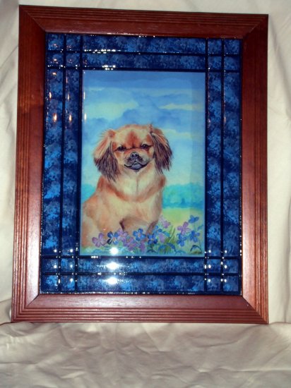 Tibetan Spaniel Tile Picture 10x13