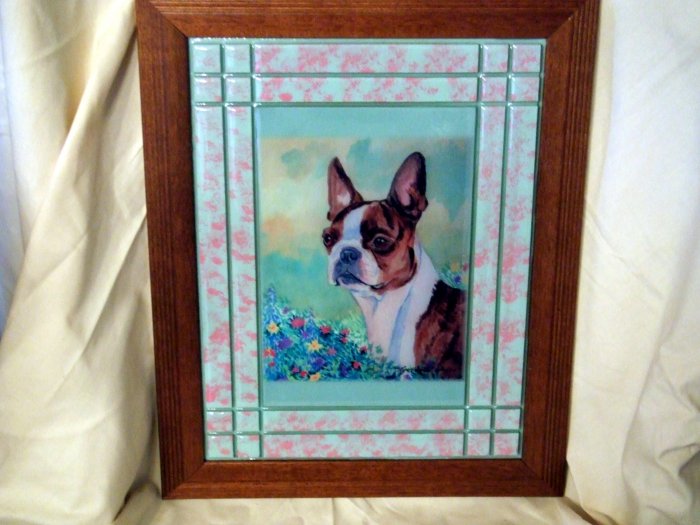 Boston Terrier 10x13 Tile Picture