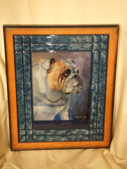 English Bulldog 11x14 Tile Picture