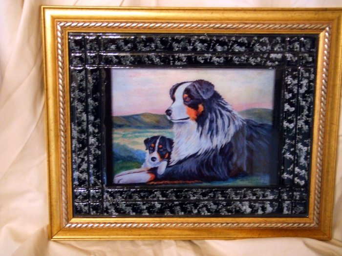 Australian Shepherd 11x14 Tile Picture