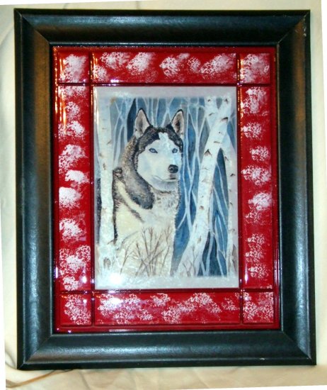 Siberian Husky 8"x10" Tile Picture
