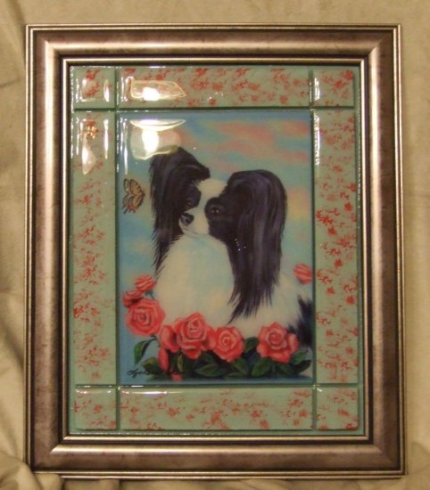 Papillon 8"x10" Tile Picture