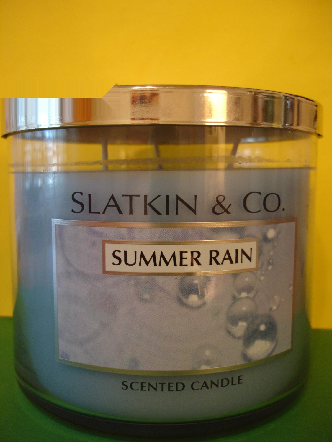 Bath And Body Works Slatkin Summer Rain 3 Wick Candle Large