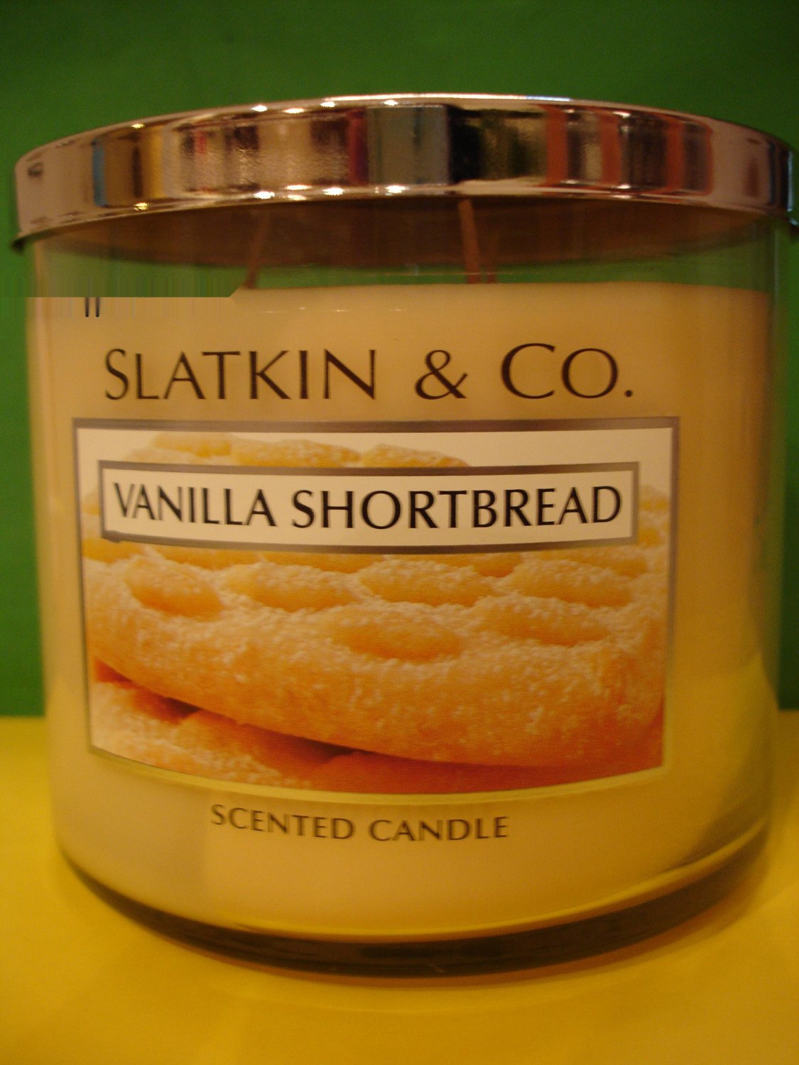 Bath and Body Works Slatkin Vanilla Shortbread 3 Wick Candle Large