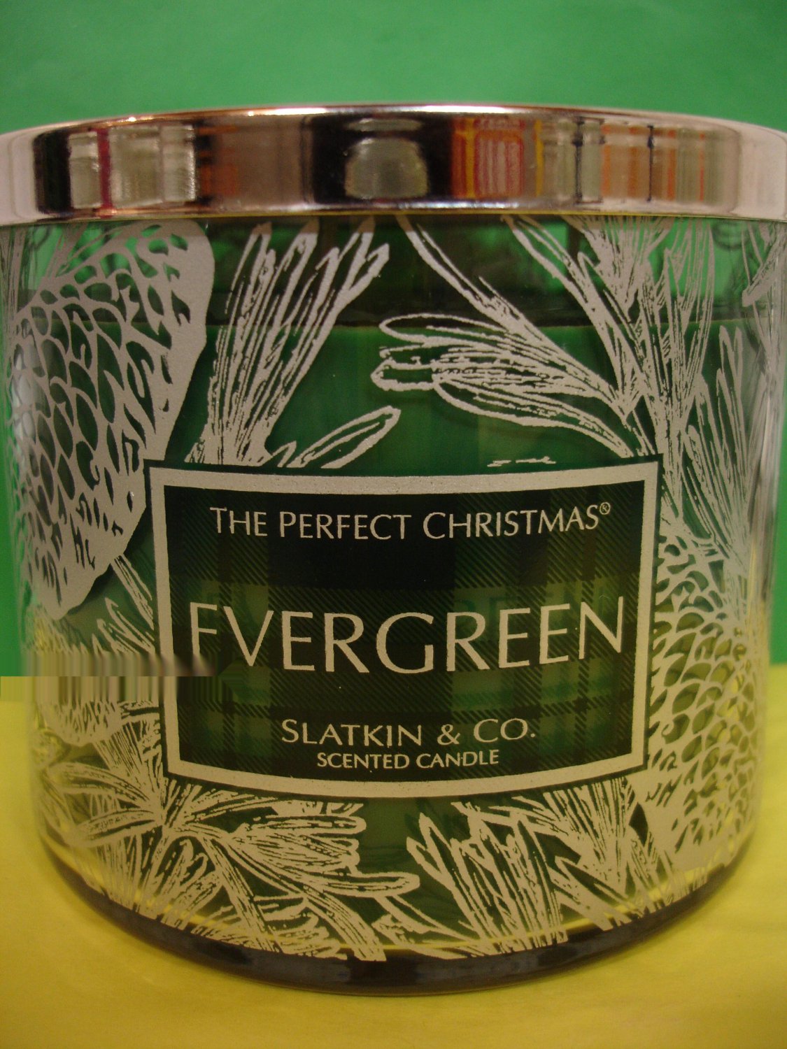 Bath and Body Works Slatkin Evergreen Candle Large 3 Wick