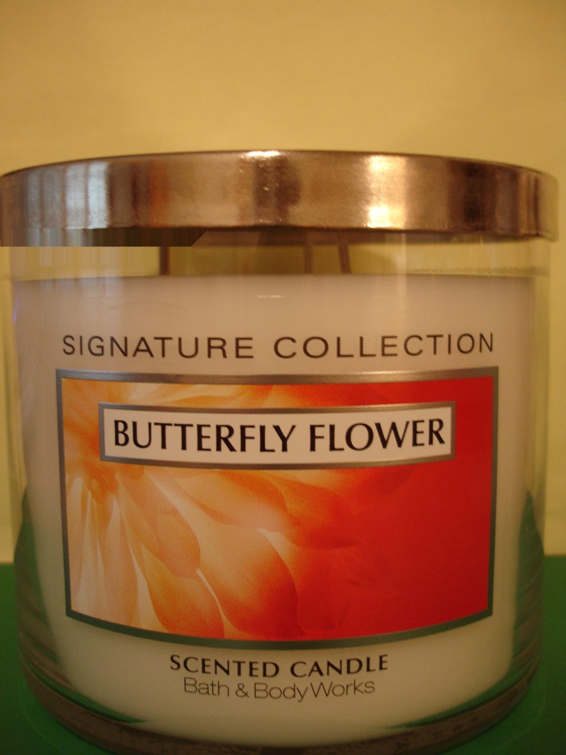 Bath and Body Works Butterfly Flower Candle Large 3 Wick