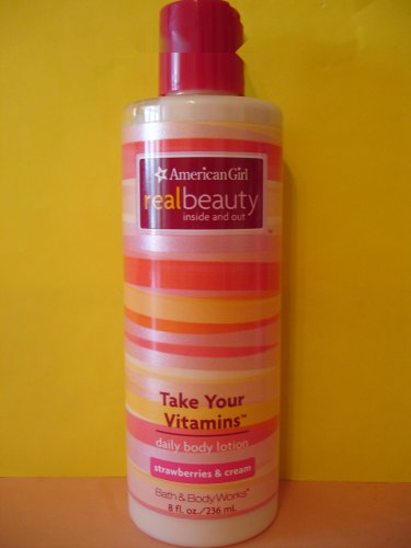 Bath Body Works American Girl Strawberries & Cream Lotion Large