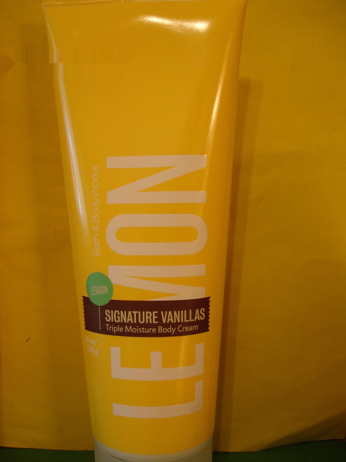 Bath and Body Works Lemon Vanilla Body Cream Full Size