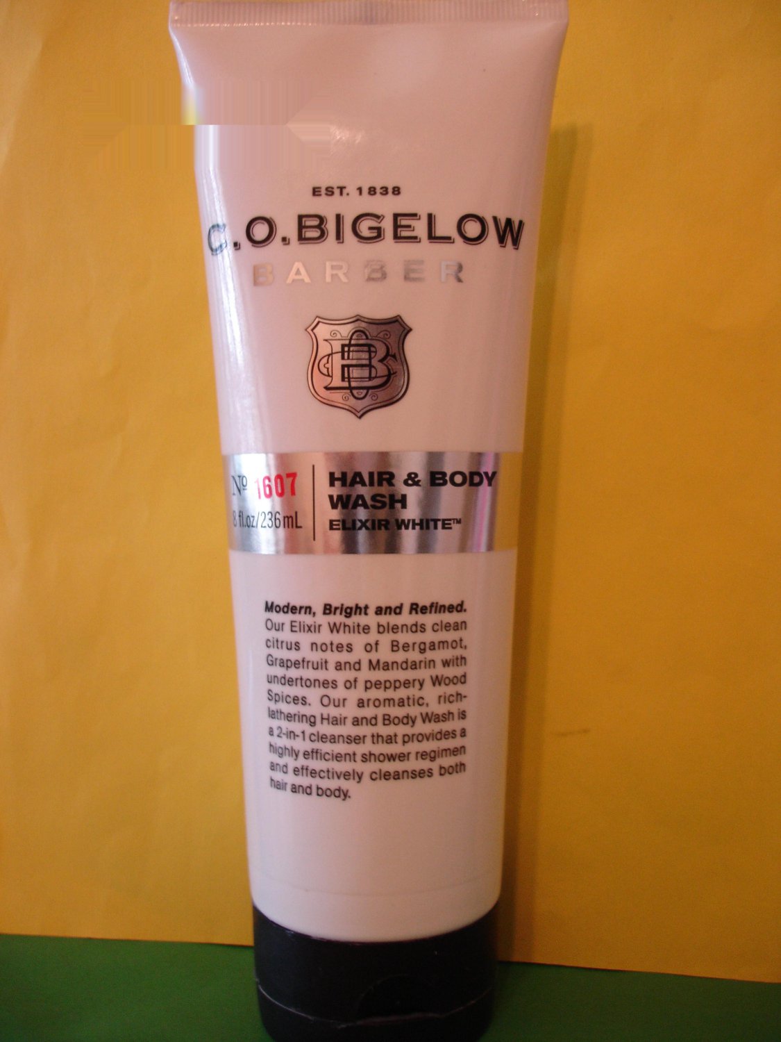 Bath & Body Works C.O. Bigelow Mens Elixir White Body Wash Full Size