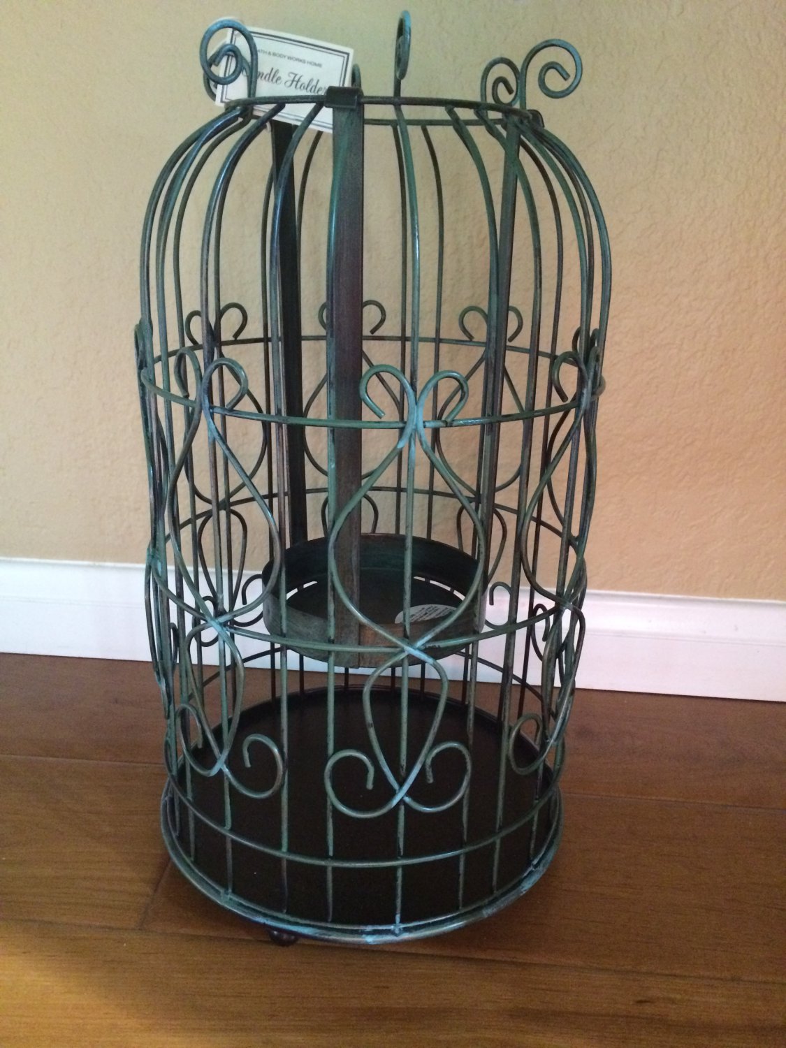Bath and Body Works Metal Birdcage 3 Wick Candle Holder Luminary