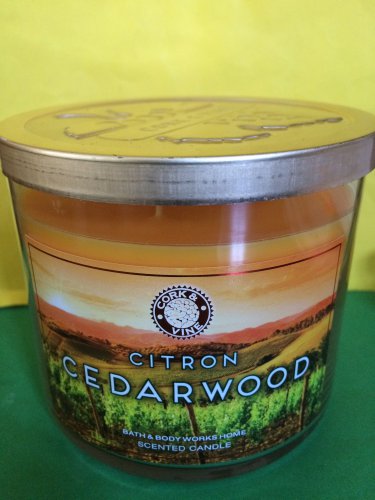 bath and body works citron cedarwood 3 wick candle large bath and body works sonoma weekend escape