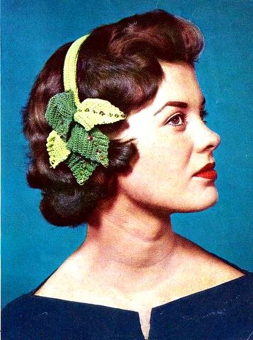 Clip-On Hat - Headband Pattern - Vintage 723049