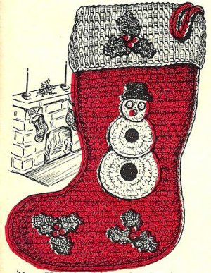 Christmas stocking - Learn how to crochet