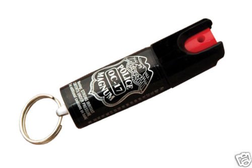 1/2oz Magnum OC17 Defensive Pepper Spray-UV Dye-KeyRing