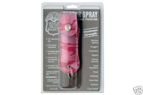 Magnum OC-17% Defensive Pepper Spray-UV Dye-w/Pink Case