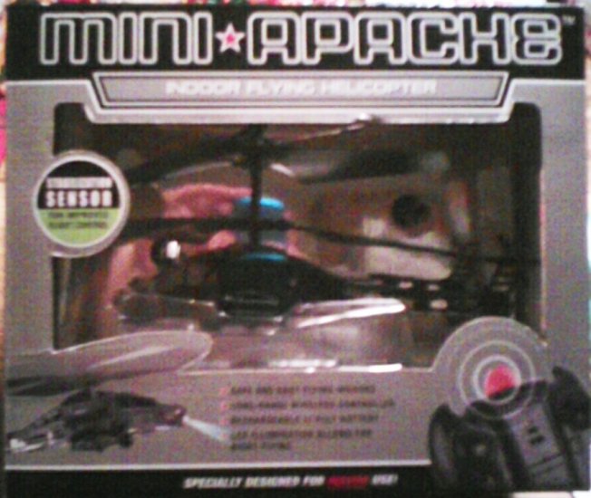 THE BADDEST Propel Toys R/C Mini Apache Helicopter LED