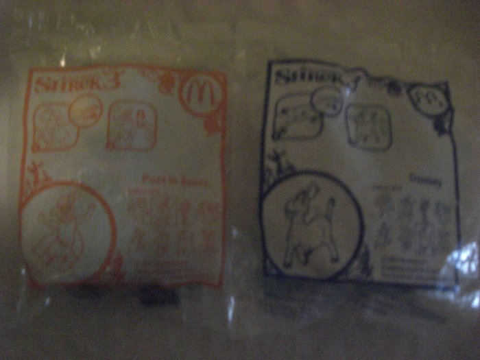 Shrek "3" Talking Dolls (Set of 8): McDonald's Happy Meal Toys