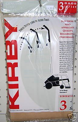 6 Genuine Kirby G3-G6 Sentria Ult. G Vacuum Bags + Belt