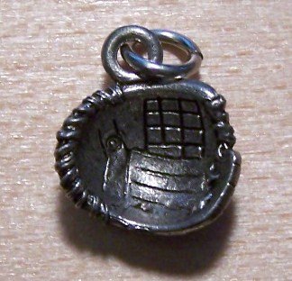 Pewter Baseball Glove Charm Lead Safe Made in the U.S.A