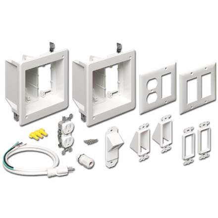Flat Screen TV Bridge Kit 2 Recessed Power/Low Voltage TVBR2505K