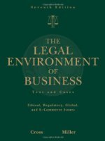 The Legal Environment of Business: Text and Cases by Frank B. Cross
