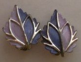 Vintage Dainty Pastel Leaf Fall Autumn Earrings