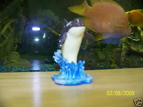 BLUE RIBBON ORCA WHALE Decoration for aquariums NEW