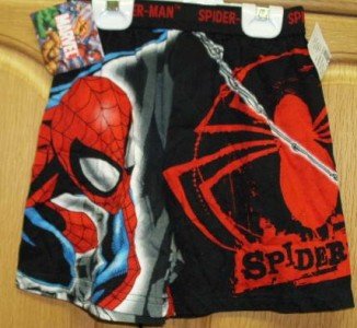 SPIDERMAN BOXER SHORT BOYS S/P (6-8) MARVEL COMICS NWT