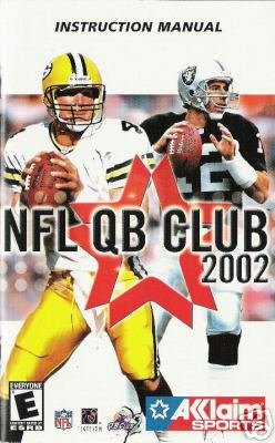 NFL QB Club 2002 ( Xbox) INSTRUCTION MANUAL no game