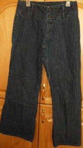 Junior No-Boundries Jeans 33x30 ~no pockets sz11 stripe