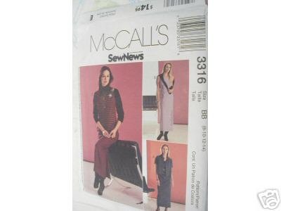 DRESS,JUMPER & SHIRT-JACKET PATTERN McCALL'S