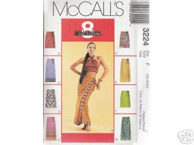 MISSES' WRAP SKIRT- 2 lengths McCALL'S PATTERN