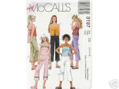 GIRL'S LINED TOPS AND CROPPED PANTS McCALL'S PATTERN