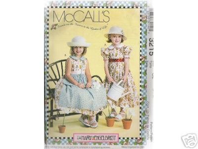 GIRLS' DRESSES & PURSE McCALL'S PATTERN NEW 6-7-8