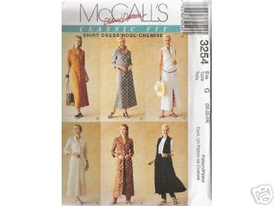 Button down shirt-dress McCALL'S PATTERN
