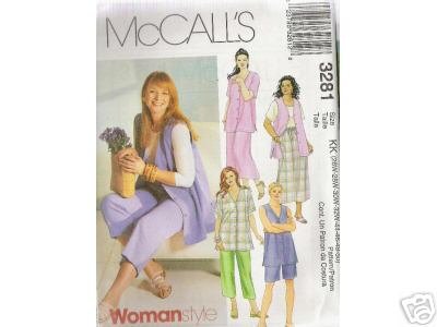 SHIRT VEST-SKIRT-PANTS-SHORTS McCALL'S PATTERN 26-32W