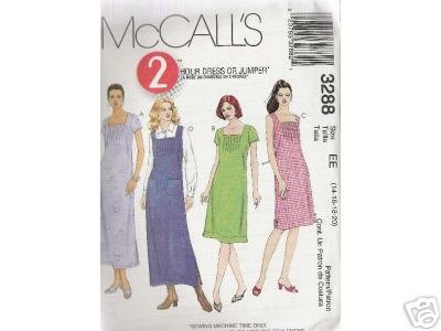 2- HOUR DRESS OR JUMPER McCALL'S PATTERN 14-20