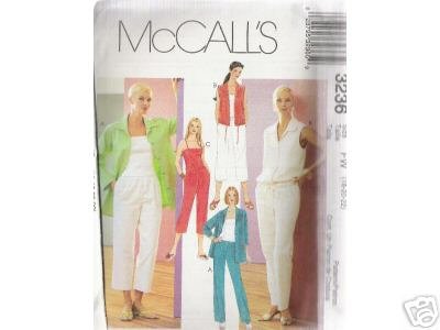 SHIRT-JACKET, TOP, CAMISOLE AND PANTS McCALL'S PATTERN