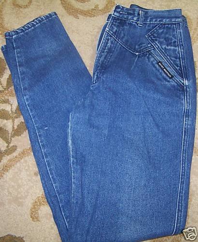 Womens Rockie Mountains Jeans 26 x 34 Blue ~front yolk