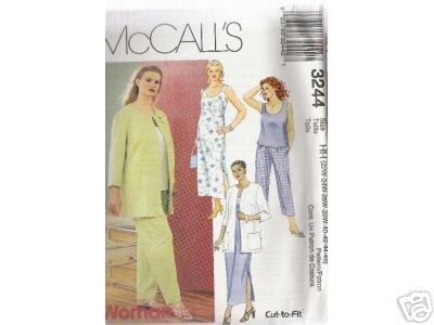 WOMEN'S JACKET, DRESS, TOP & PANTS McCALL'S PATTERN 22-