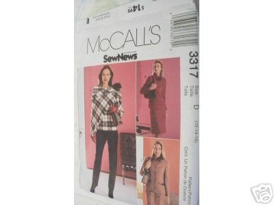 JACKET-SKIRT-PANTS-SCARF PATTERN McCALLS 12-16
