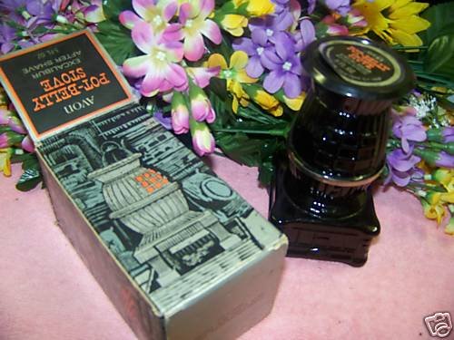 Avon EXCALIBUR After Shave POT BELLY STOVE 5 oz