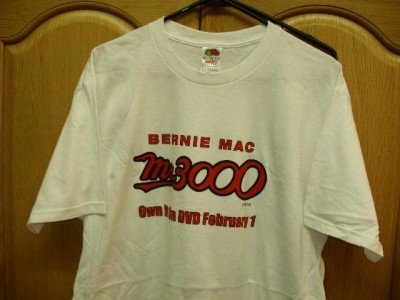 BERNIE MAC Mr 3000 Promotional T-Shirt Adult Large NEW