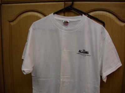 White THE ALAMO Promotional T-Shirt Adult Large NEW FOL
