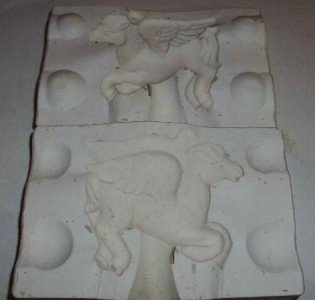 SMALL CERAMIC MOLD ~ PEGASUS ~ DECORATIONS