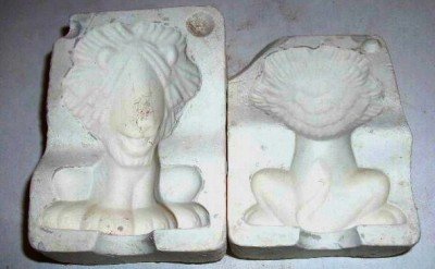 SMALL CERAMIC MOLD ~ LION ~ DECORATIONS