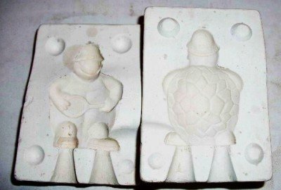 SMALL CERAMIC MOLD ~ TENNIS TURTLE ~ DECORATIONS