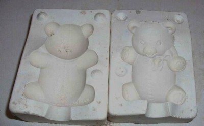 SMALL CERAMIC MOLD ~ TEDDY BEAR ~ DECORATIONS